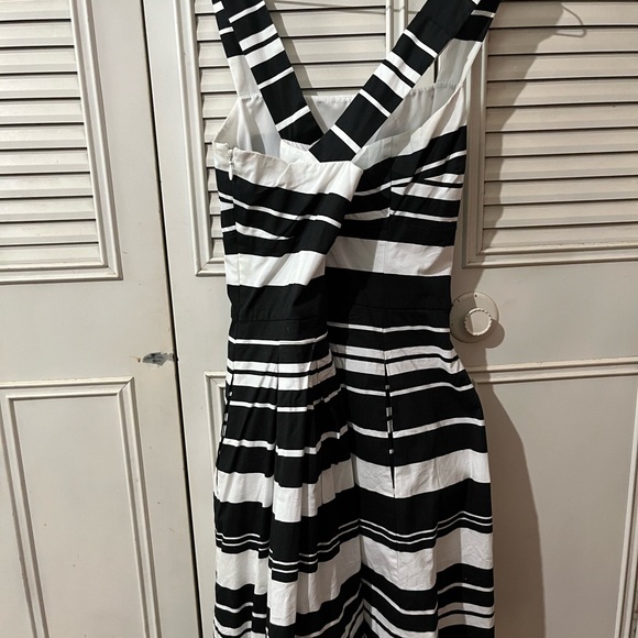 Banana Republic Black and White Striped Dress (Petite) - Picture 2 of 4